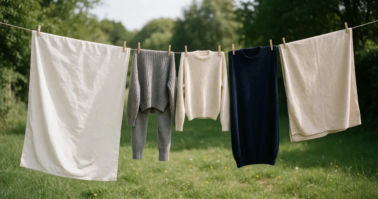 Laundry scene illustrating can you dry washing outside when overnight frost is forecast?
