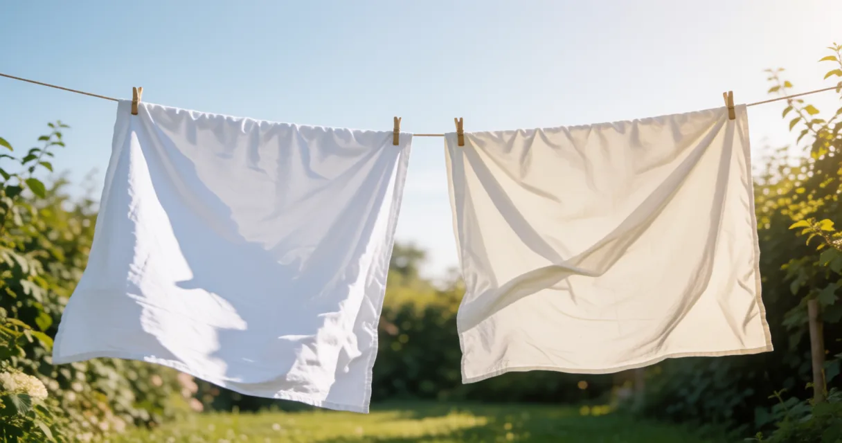 Laundry scene illustrating how to plan line space for bedding
